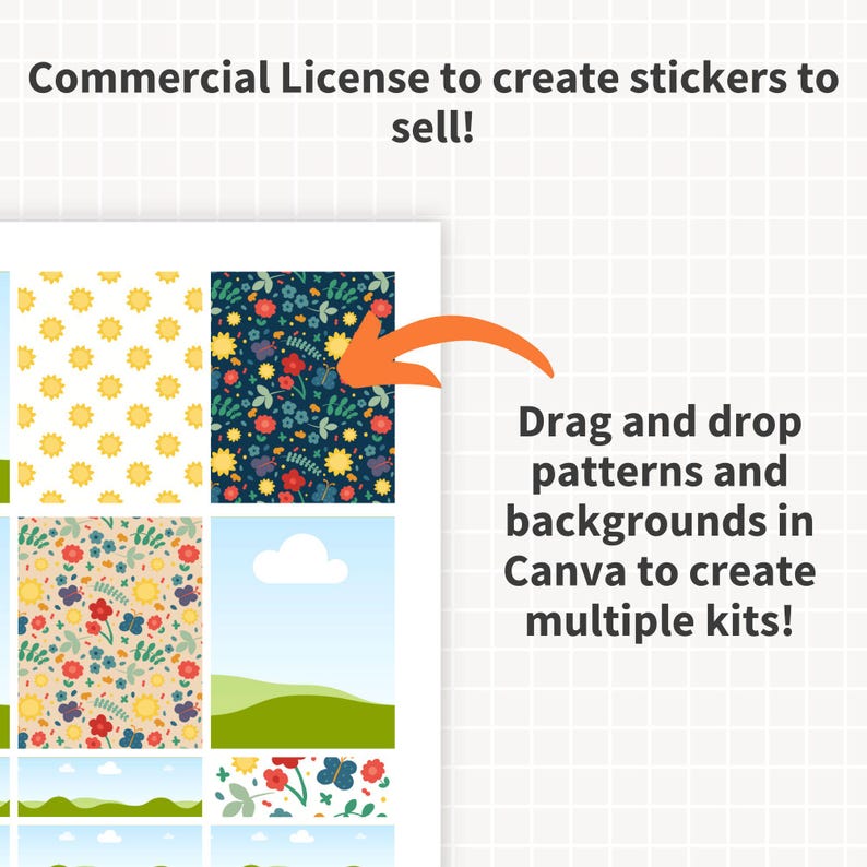 Plantilla de pegatinas para planificador CANVA, plantillas editables de pegatinas digitales para planificadores, Happy Planner, Erin Condren, uso comercial, Cricut, Silhouette imagen 2