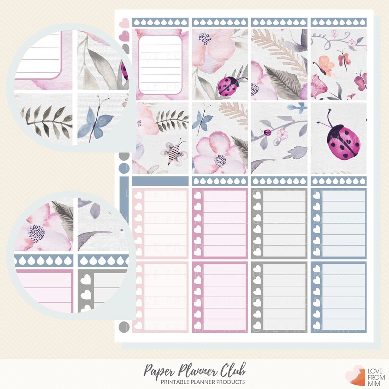 52 WEEKLY KITS Printable Planner Stickers Collection, Printable Sticker Bundle, Print and Cut Files Included image 4