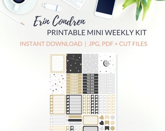 PRINTABLE LOVE Planner Stickers | Weekly Planner Kit Erin Condren, Vertical Planner Stickers, ECLP Weekly Kit Printable, Valentines Stickers