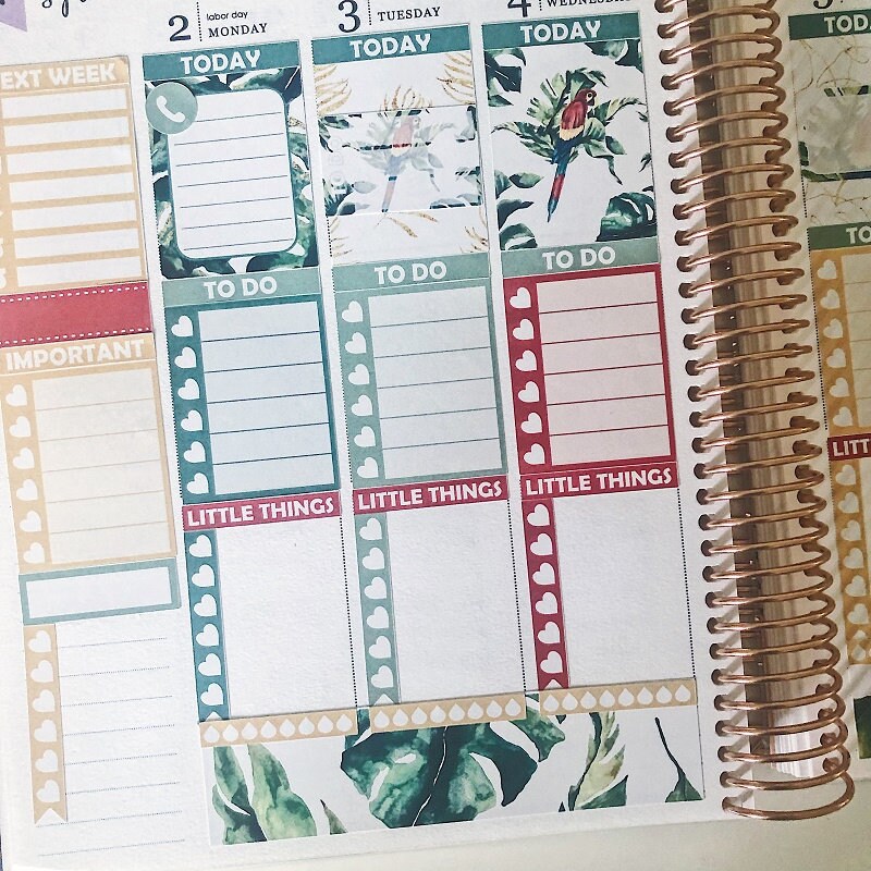 PRINTABLE AMAZON Planner Stickers Weekly Planner Kit Erin Etsy Australia