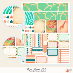 52 WEEKLY KITS Printable Planner Stickers Collection, Printable Sticker Bundle, Print and Cut Files Included image 5