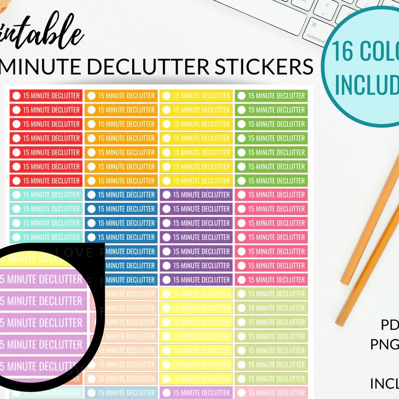 Printable Declutter Color Declutter Printable - Etsy UK