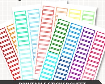 QUARTER Box Utskrivbara Planner Stickers, Avtalade etiketter för Erin Condren Vertical, Klassiska Happy Planner Stickers, Direkt Nedladdning