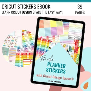eBook: How to Make Planner Stickers with Cricut Design Space, Make DIY Stickers at Home, Cricut Planner Stickers, Cricut Stickers image 1