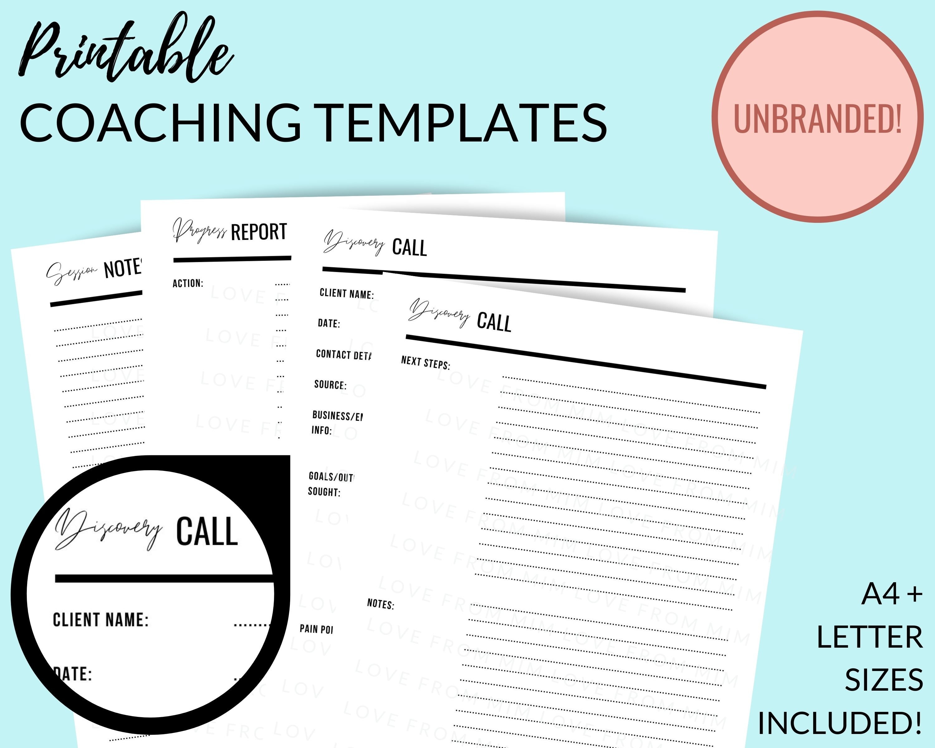 Coaching Session Template Coaching Session Template