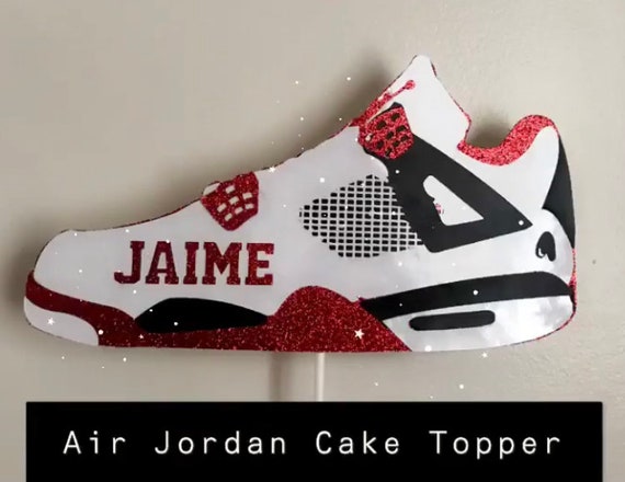 Jordan Shoe Cake Topper Shoe Topper Birthday Cake Decor