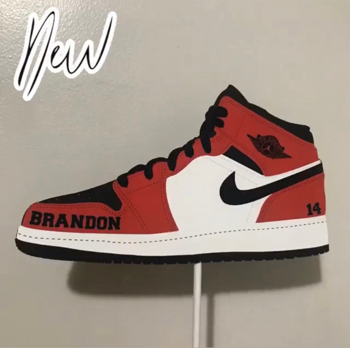 Jordan Red Cake Topper Shoe Topper Sneakers Cake Decor Etsy UK