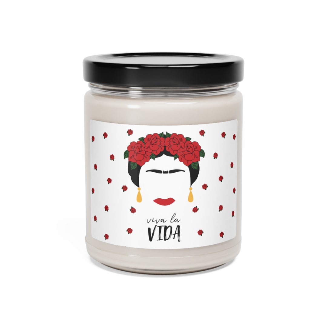 Frida Kahlo Candle Frida Quotes Home Decor Tribute to Life Etsy