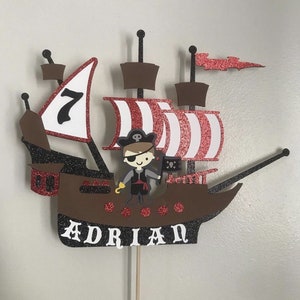 Pirate Cake Topper, Ahoy Matey, Pirate Theme, Hook