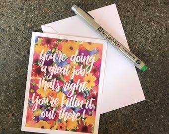 Encouragement - Just Because Card