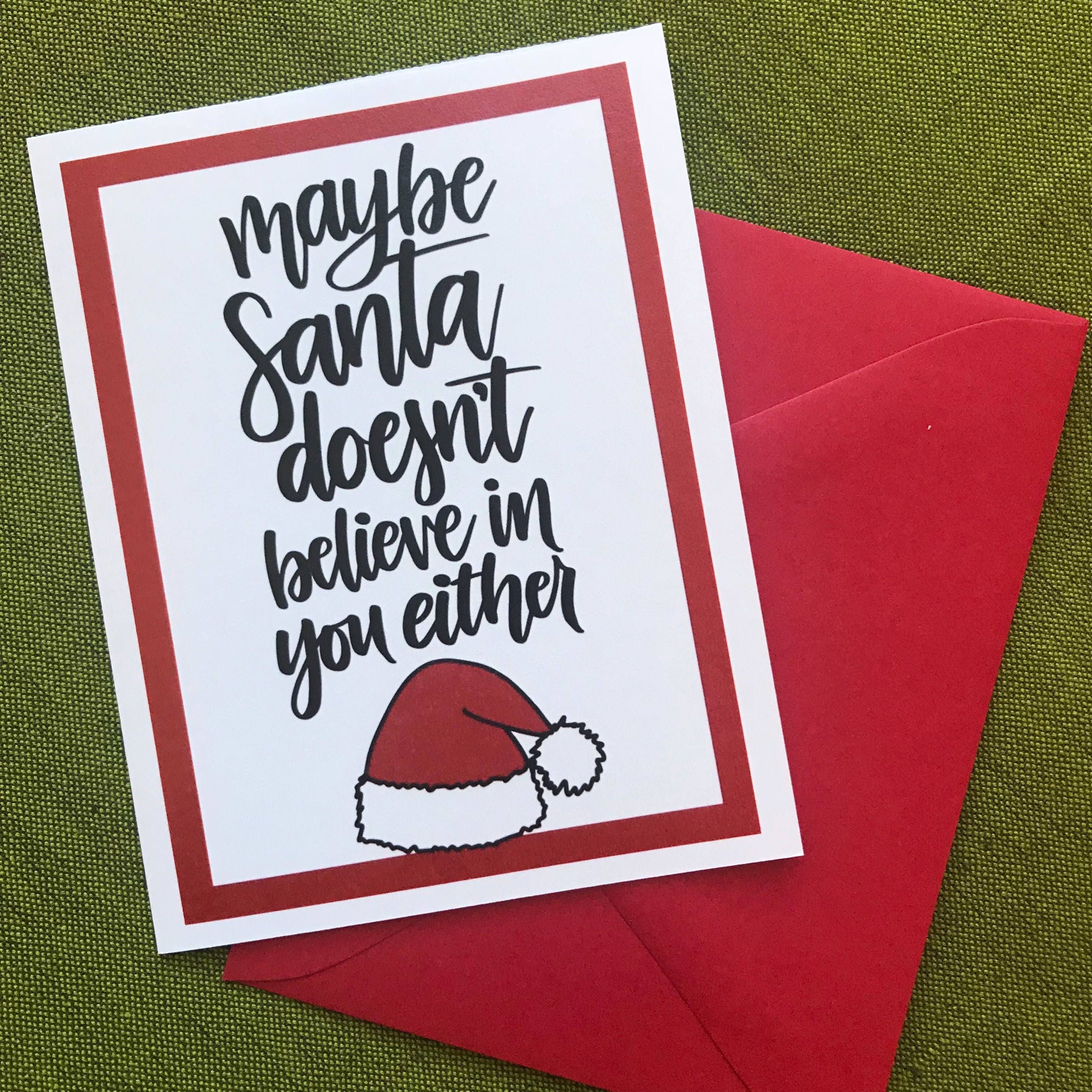 Sarcastic Christmas Cards Set of 4 Holiday Cards for All Etsy