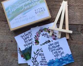 Bible verse prints / mini prints (3.5"x3.5") nature inspired & modern calligraphy designs