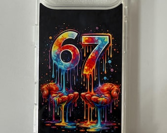 67 Handyhülle für iPhone 15, 16, 17 Serie - Schutzsilikon / Plastikhülle