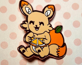 Orange Fox Pin