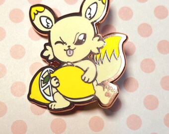 Lemon Fox Pin
