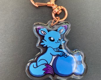 Blueberry Fox Charm