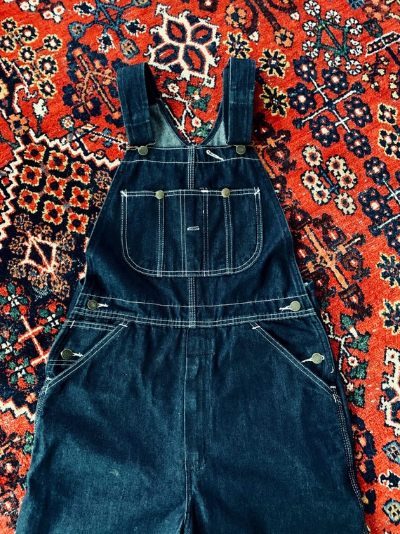 1970s Roebuck’s Dark Denim Vintage Overalls