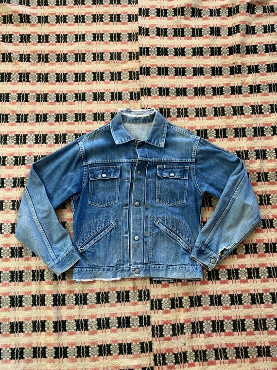 1950s Jcpenny Foremost Selvedge Denim JEan Jacket