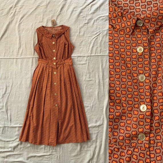 Vintage 1950s 2 piece Romper and Skirt / Play Suit