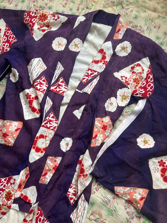 Vintage antique 30s 40s silk kimono