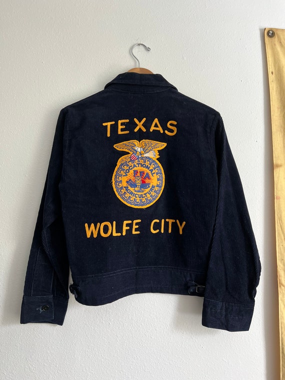 パープル ffa jacket 80s Illinois フード