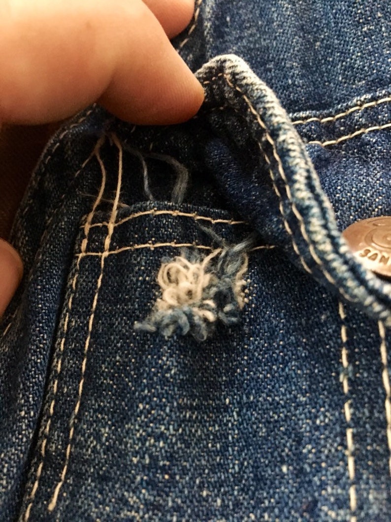 1940s 1950s Sanforized Selvedge Denim Overalls