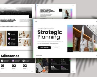 Strategic Planning | Modern Presentation Template. Minimalist Business Marketing Startup Pitch Deck | PowerPoint, Keynote, Google Slide.