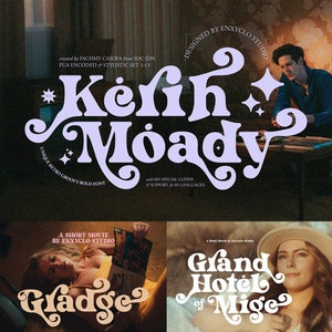 Kerih Moady | Retro Groovy Bold Font, Logo Font, Cricut Font, Wedding Font, Boho Font, Branding Font, Farmhouse Font, Procreate Font.