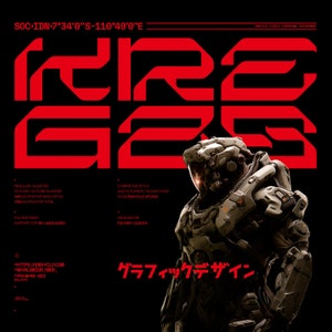 NCL KREGAS | Cyberpunk Futuristic Techno Robot Mecha Font | Modern Logo Font, Procreate Font, Canva Font, Instant Download Font, Cricut Font