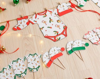 Christmas Baby Shower Garland
