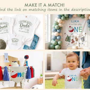 Ofishally one birthday, fishing high chair banner, the big one party decoration image 4