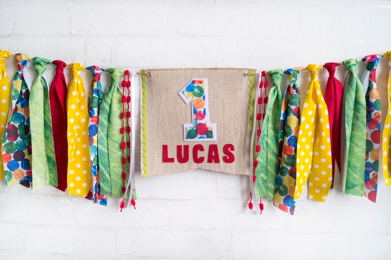 Personalized First Birthday High Chair Banner Etsy