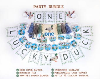 One Lucky Duck First Birthday Party Bundle