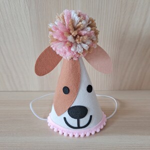 Puppy Girl 1st Birthday Hat