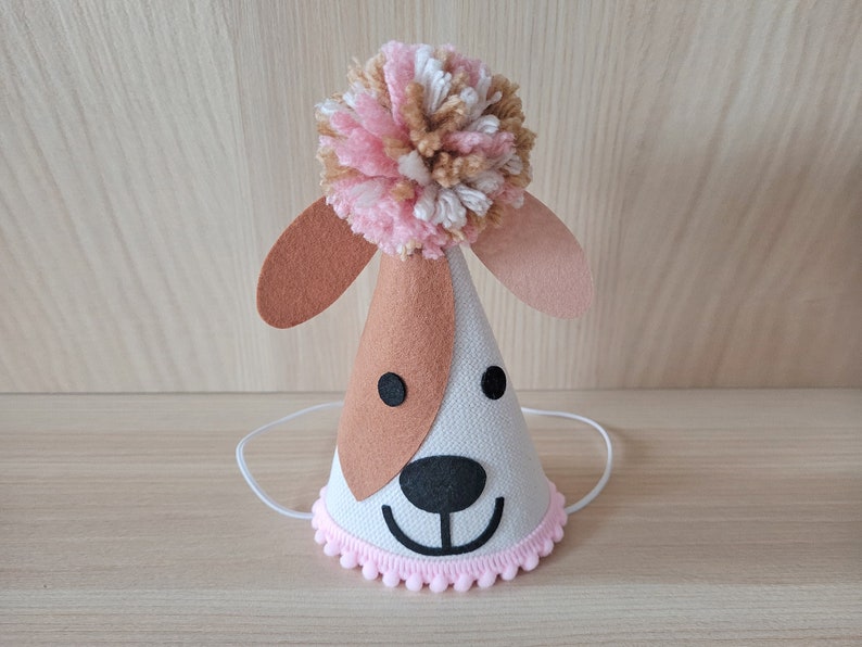 Puppy Girl 1st Birthday Hat