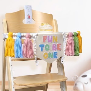 Fun to be one Geburtstags-Hochstuhlbanner