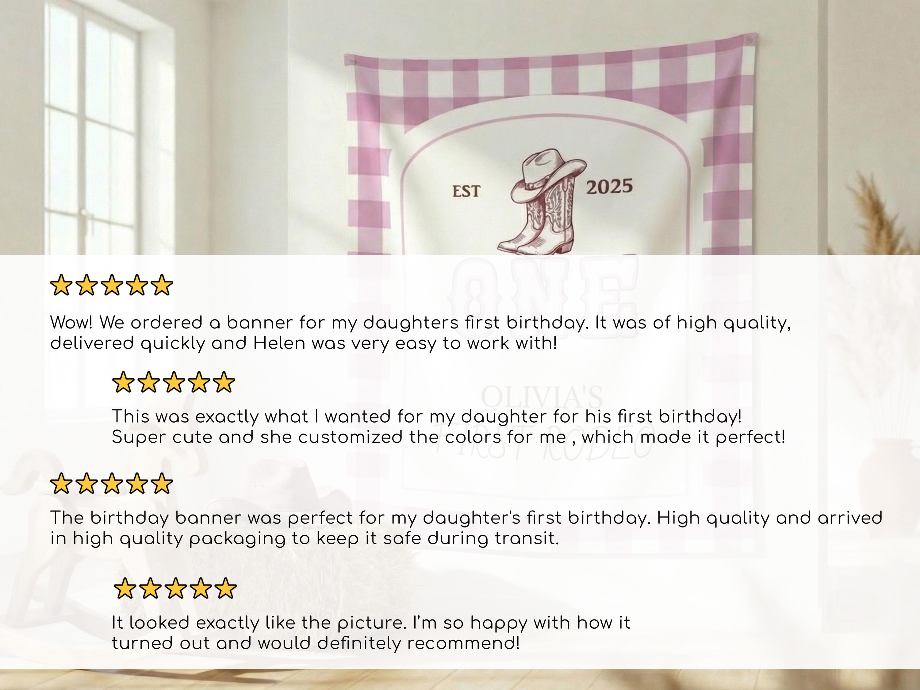 My First Rodeo Girl Birthday Backdrop, Western Cowgirl 1st Birthday ...