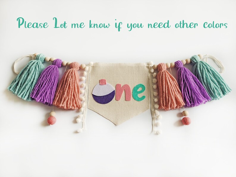 Ofishally one birthday high chair banner