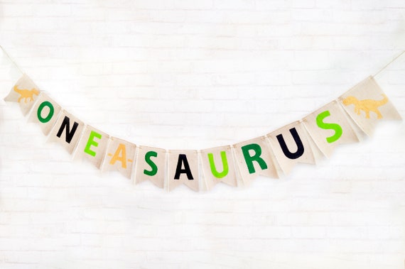 Dinosaur T-Rex One-A-Saurus HighChair Banner