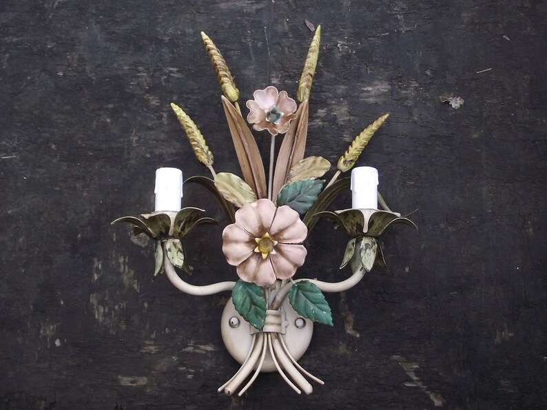 Vintage French country wall sconce finds on Etsy.