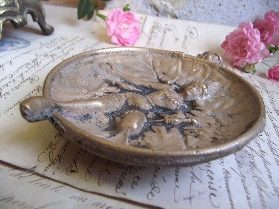 Antique French Bronze ring dish, ring or trinket … - image 6