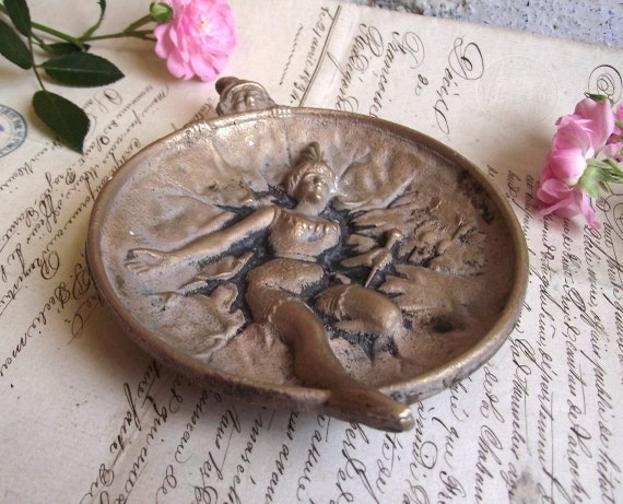 Antique French Bronze ring dish, ring or trinket … - image 2