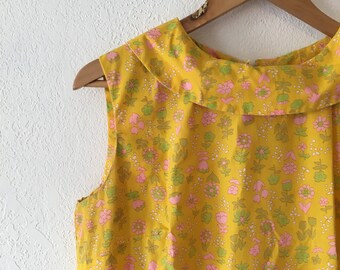 Vintage 60's Yellow Dress