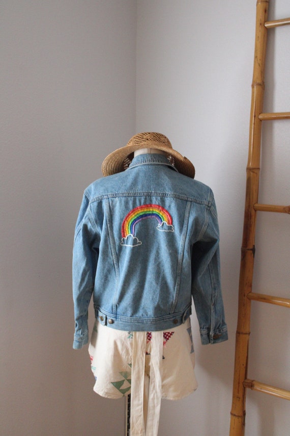 Stunning 70s 80s Wrangler LightWash Crop Small Su… - image 4