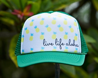 Live Life Aloha Trucker Hat
