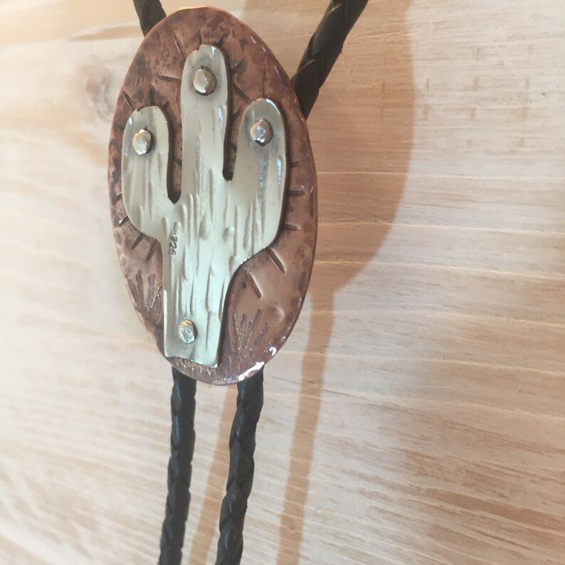 cactus bolo tie
