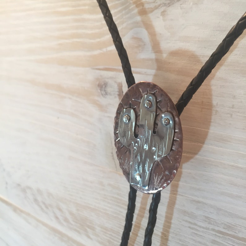 cactus bolo tie