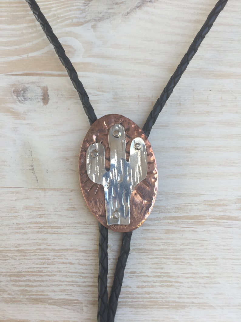 cactus bolo tie