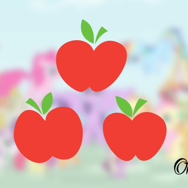 Applejacks Cutie mark from My Little Pony & Cutie Map Summon Version - Temporary Tattoos for Cosplay or Halloween