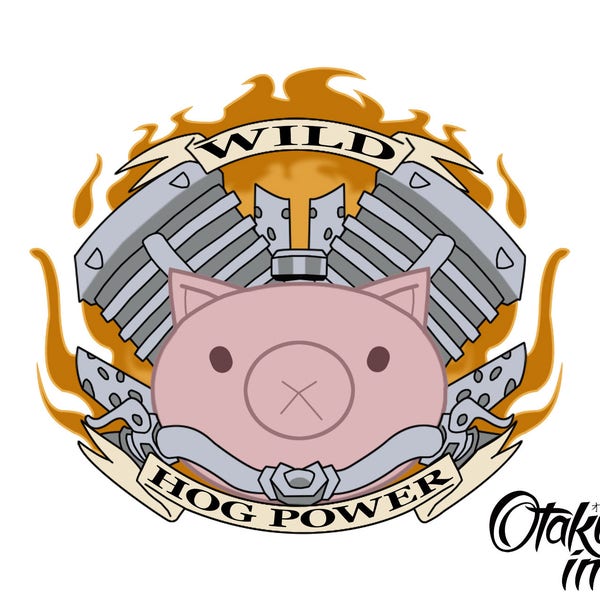 Tank Hero Roadhog (Mako Rutledge) Belly Cosplay Temporary Tattoo from Overwatch: by Otaku Ink